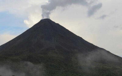 Some days Arenal Volcano really smokes